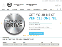 Tablet Screenshot of baumchevybuick.com